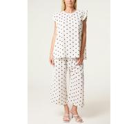 Blue Vanilla Polka Dot Two Piece Set - M-L - White