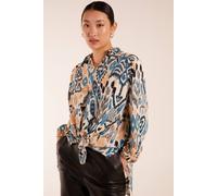 Blue Vanilla Printed Shirt Blue
