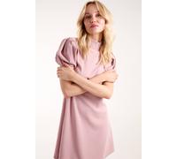 Blue Vanilla Puff Sleeve Swing Dress In Pink Pink S