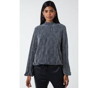 Blue Vanilla Women's Puffball High Next Top in Silver | Size: Small Blue Vanilla Silver S