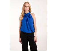 Blue Vanilla Pussybow Sleeveless Top Blue M/L