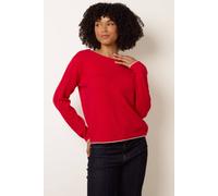 Blue Vanilla Women's Red Back Bow Jumper | Size: S/M Blue Vanilla Red S/M