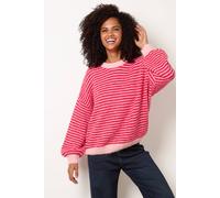 Blue Vanilla Women's Red Long Sleeve Slip On Round Neck Jumper