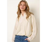 Blue Vanilla Relaxed Button-Up Shirt - S-M - Ivory