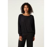 Blue Vanilla Black Rhinestone Batwing Top Black S/M