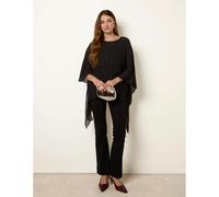 Blue Vanilla Women's Black Rhinestone Tunic Top Blue Vanilla Black One Size