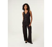 Blue Vanilla Rhinestone Waistcoat & Trouser Set - L - Black