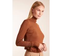 Blue Vanilla Roll Neck Jumper In Brown Brown XXL
