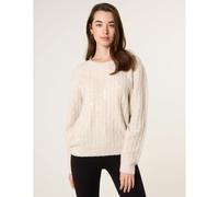 Blue Vanilla Round Neck Jumper With Sequin - Beige - UK 10-12