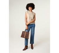 Blue Vanilla Round Neck Vest - UK 10-12 - Light Brown