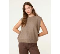 Blue Vanilla Round Neck Vest - UK 18-20 - Brown