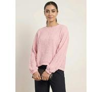 Blue Vanilla Women's Pink Ruffle Detailed Sleeve Top Blue Vanilla Pink One Size