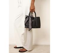 Blue Vanilla Women's Scarf Top Handle Bag in Black Blue Vanilla Black One Size