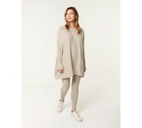 Blue Vanilla Scattered Studded Embellished Knitwear Set - One Size - Light Brown