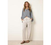 Blue Vanilla Seam Detail Trousers - L - White