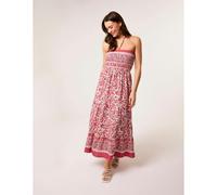 Blue Vanilla Shirred Bust Bandeau Dress - L-XL - Pink