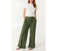 Blue Vanilla Shirred Trousers - L-XL - Khaki
