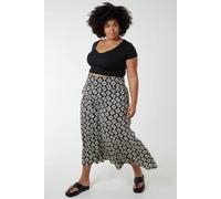 Blue Vanilla Women's Shirred Wide Leg Trouser in Black | Size: 26-28 Blue Vanilla Black 26-28