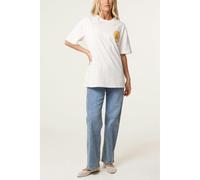Blue Vanilla Short Sleeve Back Print T-Shirt - One Size - White