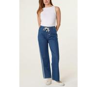 Blue Vanilla Side Stripe Jeans With Drawstring - L - Blue