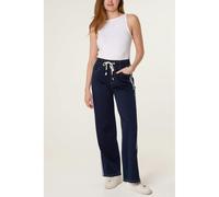 Blue Vanilla Side Stripe Jeans With Drawstring - M - Navy