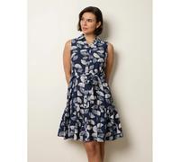 Blue Vanilla Sleeveless Shirt Dress - S - Navy