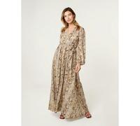 Blue Vanilla Snake Print Long Dress - XL - Gold