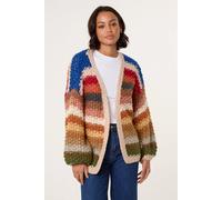 Blue Vanilla Stone Colourful Striped Cardigan Stone One Size
