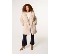 Blue Vanilla Stone Faux Fur Long Coat Stone M