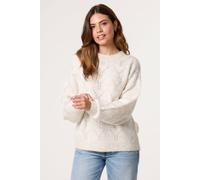 Blue Vanilla Stitch Detail Jumper - S-M - Stone