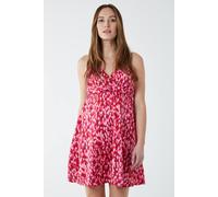 Blue Vanilla Strappy Wrap Over Mini Dress In Pink Pink