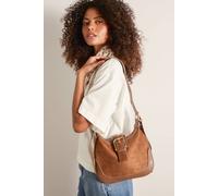 Blue Vanilla Suedette Adjustable Shoulder Bag In Brown Brown One Size