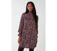 Blue Vanilla Sweetheart Shirred Mini Trapeze Dress In Black Black 8