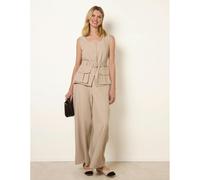 Blue Vanilla Tailored Pocket Two-Piece Co-Ord Set - M - Stone