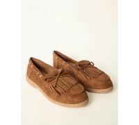 Blue Vanilla Tassel Detail Loafers - UK 8 - Taupe
