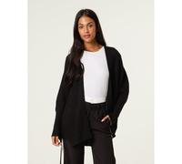 Blue Vanilla Textured Cardigan - One Size - Black