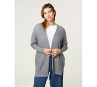 Blue Vanilla Women's Grey Textured Cardigan Blue Vanilla Grey One Size