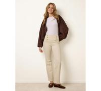 Blue Vanilla Triple Button Front Jeans - UK 6 - Cream