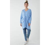 Blue Vanilla Women's Twist Front Cotton Tunic With Side Pocket in Blue Blue Vanilla Blue One Size