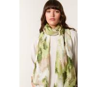 Blue Vanilla Watercolour Scarf In Green Green One Size