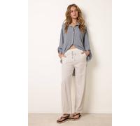 Blue Vanilla Seam Detail Trousers - L - White