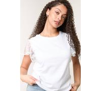 Blue Vanilla Women's White Short Sleeve Round Neck T-shirt | Size: Medium