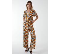 Blue Vanilla Women's Abstract Honeycomb Cross Over Jumpsuit in Black | Size: Medium Blue Vanilla Black M