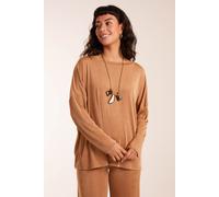 Blue Vanilla Acetate Top In Camel Camel One Size