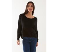 Blue Vanilla Women's Batwing High Low Top in Black | Size: Medium/Large