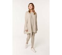 Blue Vanilla Women's Beige Long Sleeve Crew Top & Trousers Set Blue Vanilla Beige One Size