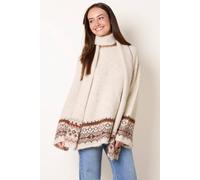 Blue Vanilla Women's Beige Long Sleeve Round Neck Jumper Blue Vanilla Beige One Size