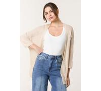 Blue Vanilla Women's Beige Pointelle Knit Cardigan | Size: S/M Blue Vanilla Beige S/M