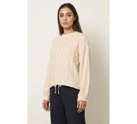 Blue Vanilla Ruffle Detailed Sleeve Top - One Size - Beige