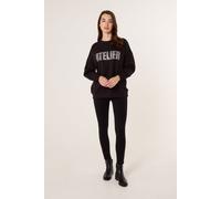 Blue Vanilla Atelier Diamante Sweatshirt - S-M - Black